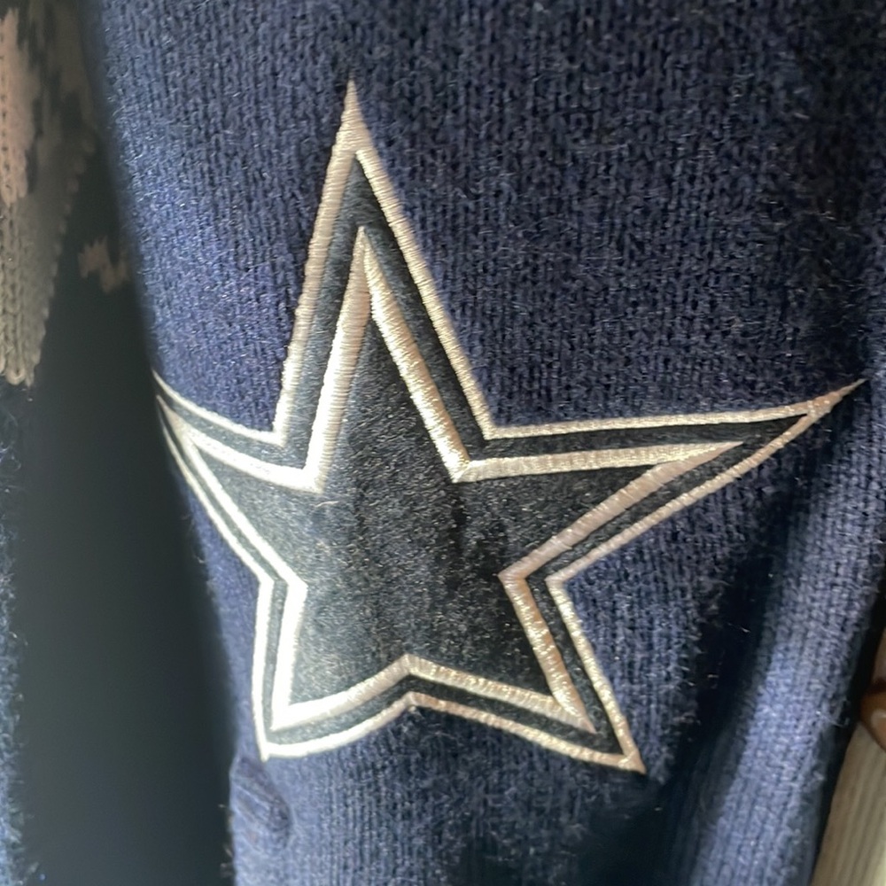 Official NFL  Dallas Cowboys vintage cardigan embroidered and embellished NEW - Picture 2 of 6